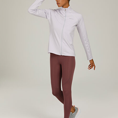 CT622 MARIA SPORTS ZIP CA Lila Kadın Eşofman Üstü_2