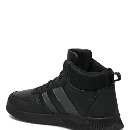 HENLEY PU HI 1PR Siyah Erkek Sneaker Ayakkabı_2