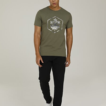 CT1025 NED CAMO LOGO T-SH Haki Erkek T-Shirt_2