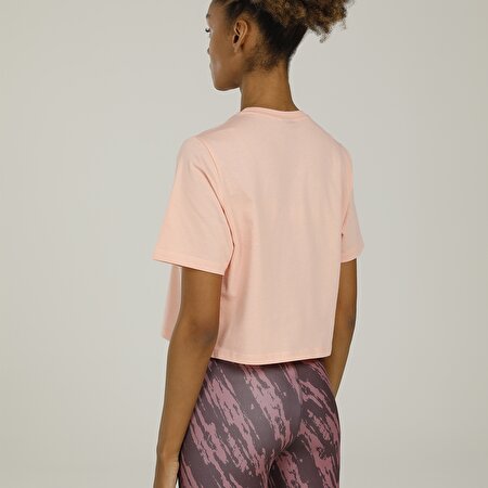 SN826 LISA SLOGAN DETAILE Somon Kadın T-Shirt_1