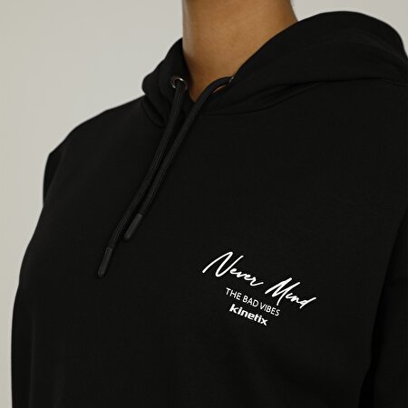 SN835 MONA PRINTED DETAIL Siyah Kadın Sweatshirt_3