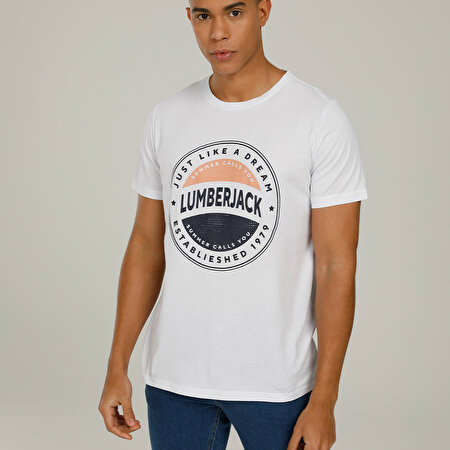 CT1139 ISLAND LOGO T-SHIR  Erkek Kısa Kol T-Shirt