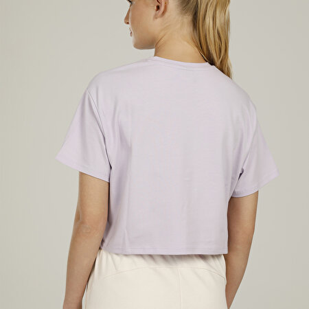 CT1103 DAISY SLOGAN DETAI  Kadın Kısa Kol T-Shirt_1