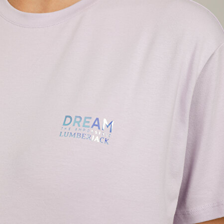 CT1103 DAISY SLOGAN DETAI  Kadın Kısa Kol T-Shirt_3