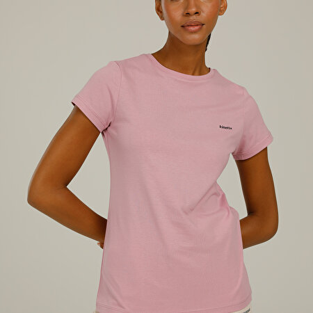 SN226 BASIC C NECK T-SHIR  Kadın Kısa Kol T-Shirt