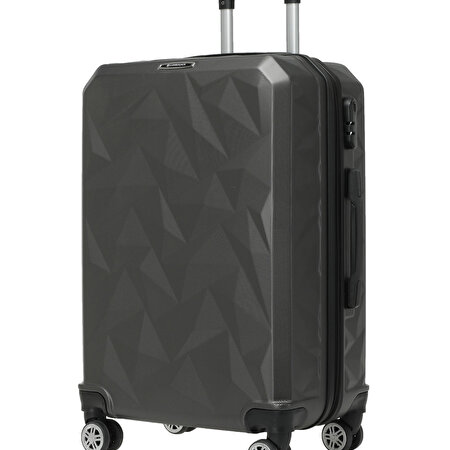 HEXAGON -B  2FX Antrasit Unisex Büyük Boy Valiz_1