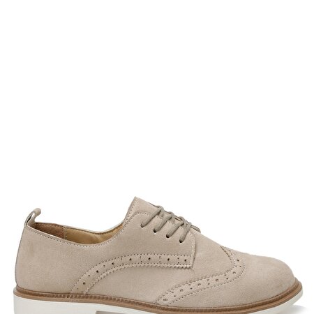 22S-302 2FX Bej Kadın Oxford Ayakkabı_1