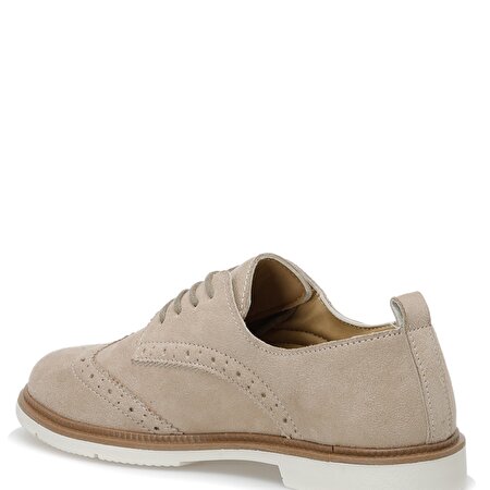 22S-302 2FX Bej Kadın Oxford Ayakkabı_2