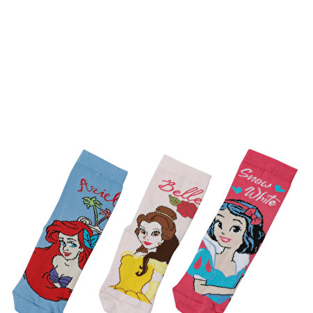 PRINCESS 3 LU SKT-G 2FX Çok Renkli Kız Çocuk Soket Çorap