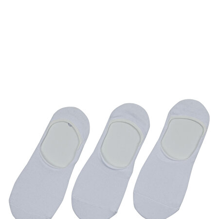 DARREN-B 3LU BABET 2FX Beyaz Erkek Çorap