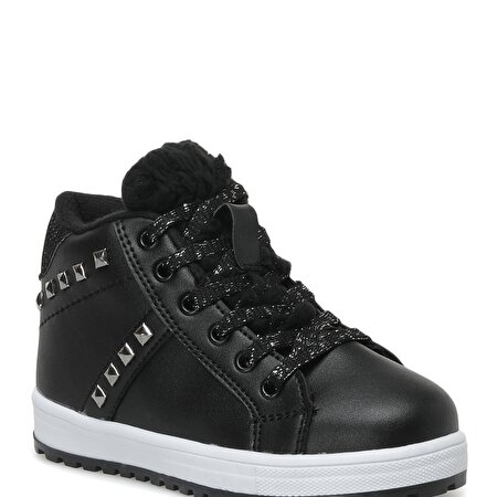 PELLİ 2PR Siyah Kız Çocuk High Sneaker