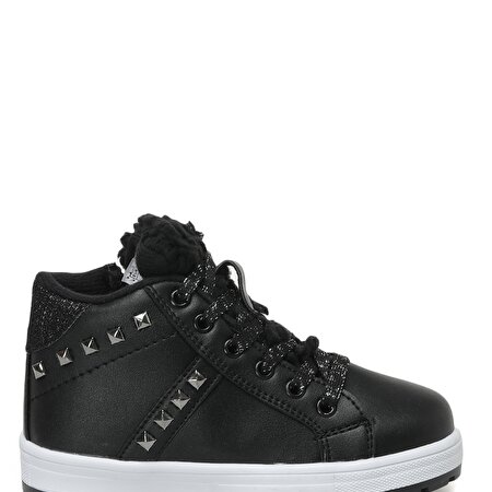 PELLİ 2PR Siyah Kız Çocuk High Sneaker_1