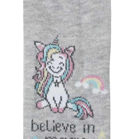 RAINBOW TIGHTS-G 2PR GRI MULTI Kız Çocuk Külotlu Çorap_1