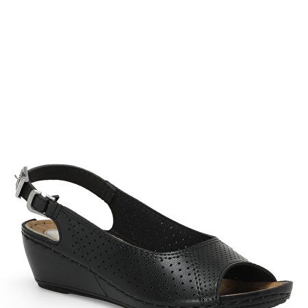 162750.Z3FX Siyah Kadın Comfort Sandalet