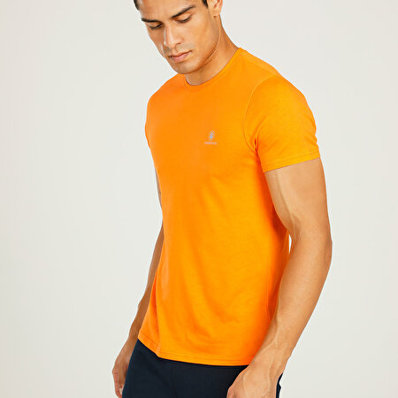 CT102 BASIC C NECK T-SHIR Turuncu Erkek Kısa Kol T-Shirt