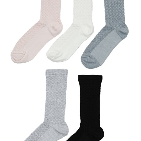 WAVE JAKAR 5 LI SKT-W 2PR Çok Renkli Kadın Soket Çorap