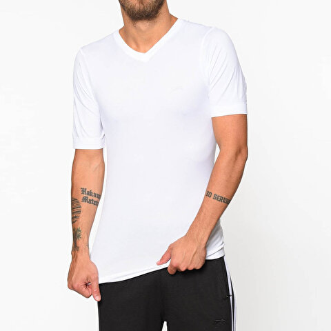 Slazenger St18te065 000 Beyaz Erkek Kisa Kol T Shirt 100400579 Flo