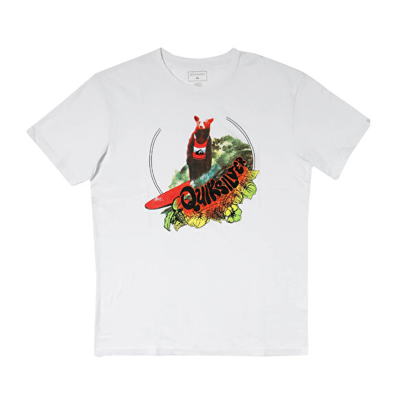 Quiksilver Classic Log Bear Beyaz Erkek Kisa Kol T Shirt 100462235 Instreet
