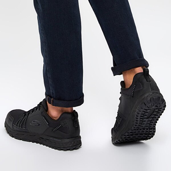 Skechers Escape Plan Siyah Erkek Yuruyus Ayakkabisi 100353427 Instreet