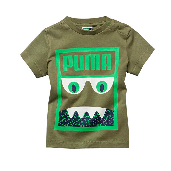 monster olivine yesil erkek cocuk kisa kol t shirt
