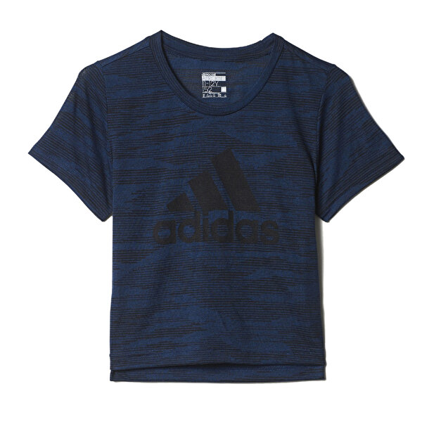 Adidas Yg Aeroknit Tee Mavi Kiz Cocuk Kisa Kol T Shirt 100576532 Instreet