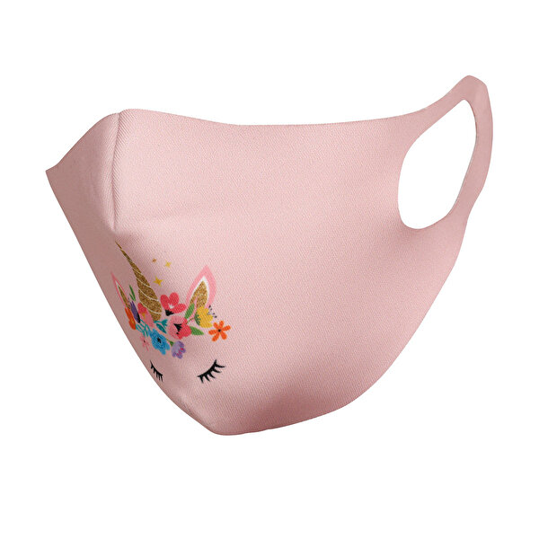 unicorn cats yikanabilir pembe kiz cocuk maske