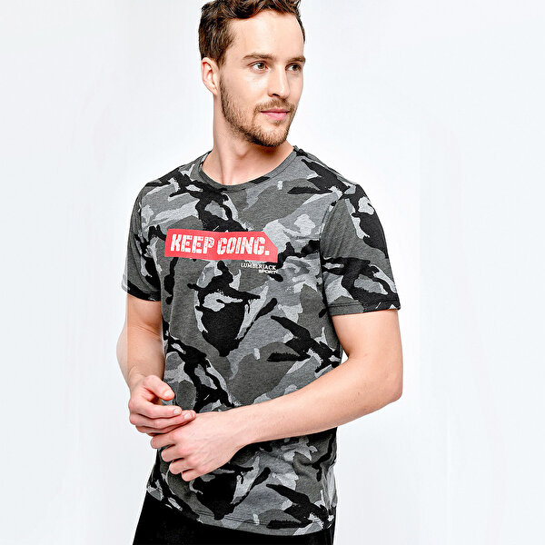 Lumberjack M 18131 Alvina Kk Tshirt Gri Erkek Kisa Kol T Shirt 100513223 Instreet