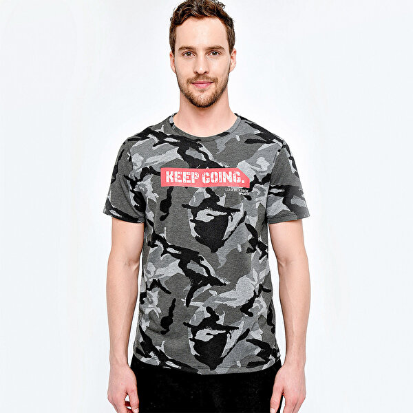 Lumberjack M 18131 Alvina Kk Tshirt Gri Erkek Kisa Kol T Shirt 100513223 Instreet