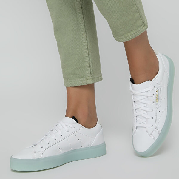 Adidas Sleek Slip On W Beyaz Kadin Sneaker 100630841 Instreet