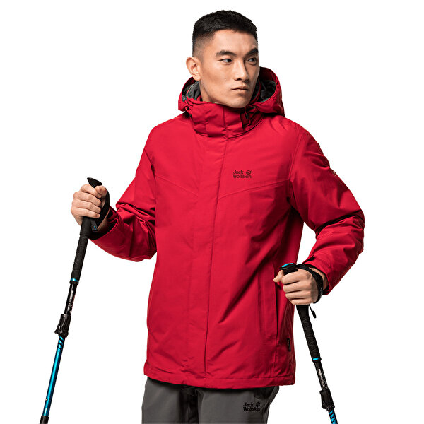 Jack Wolfskin Gotland 3in1 M Kirmizi Erkek Ceket 101015898 Instreet