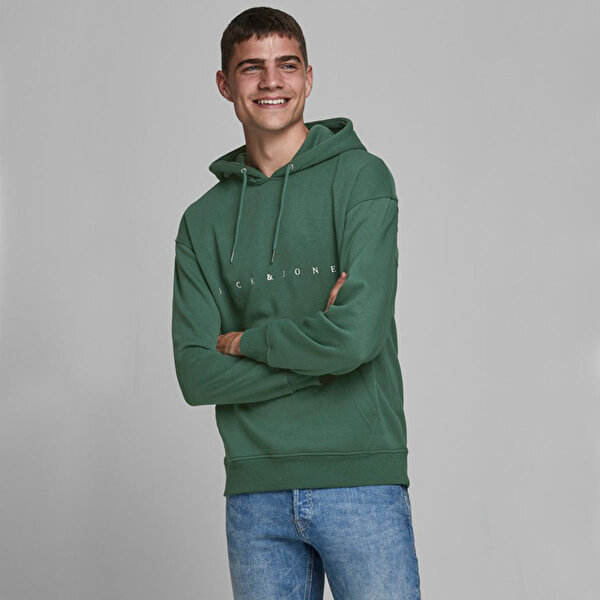 Jack Jones Jorcopenhagen Sweat Hood Yesil Erkek Sweatshirt 101057620 Instreet