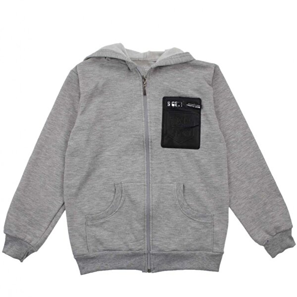 E R D Kids Gri Erkek Cocuk Kapsonlu Kislik Sweat 200047858 Flo