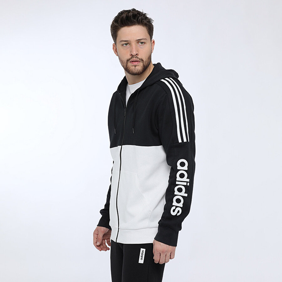 Adidas M Ess Cb Fz Siyah Erkek Fermuarli Sweatshirt 101015877 Flo