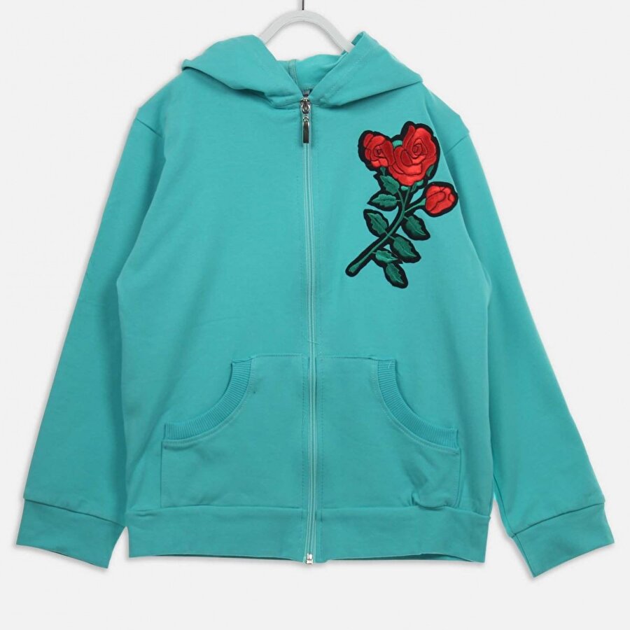 E R D Kids Su Yesili Mevsimlik Kiz Cocuk Sweat 200047566 Flo