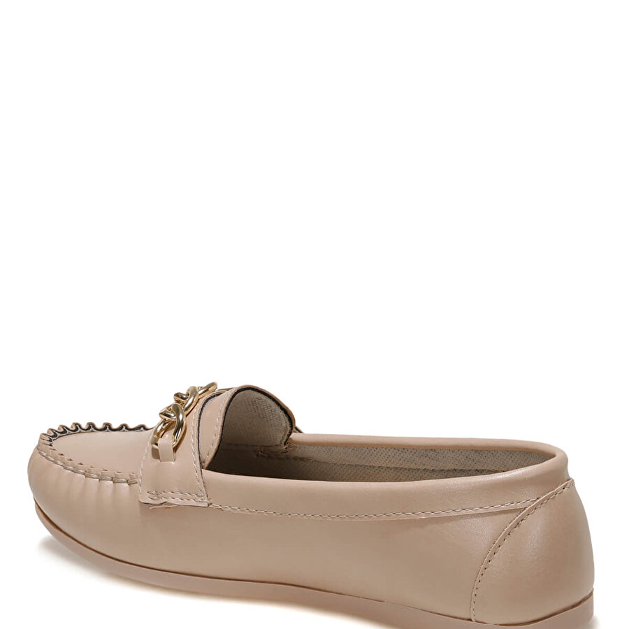 DS21071T 1FX Bej Kadın Loafer Ayakkabı_2