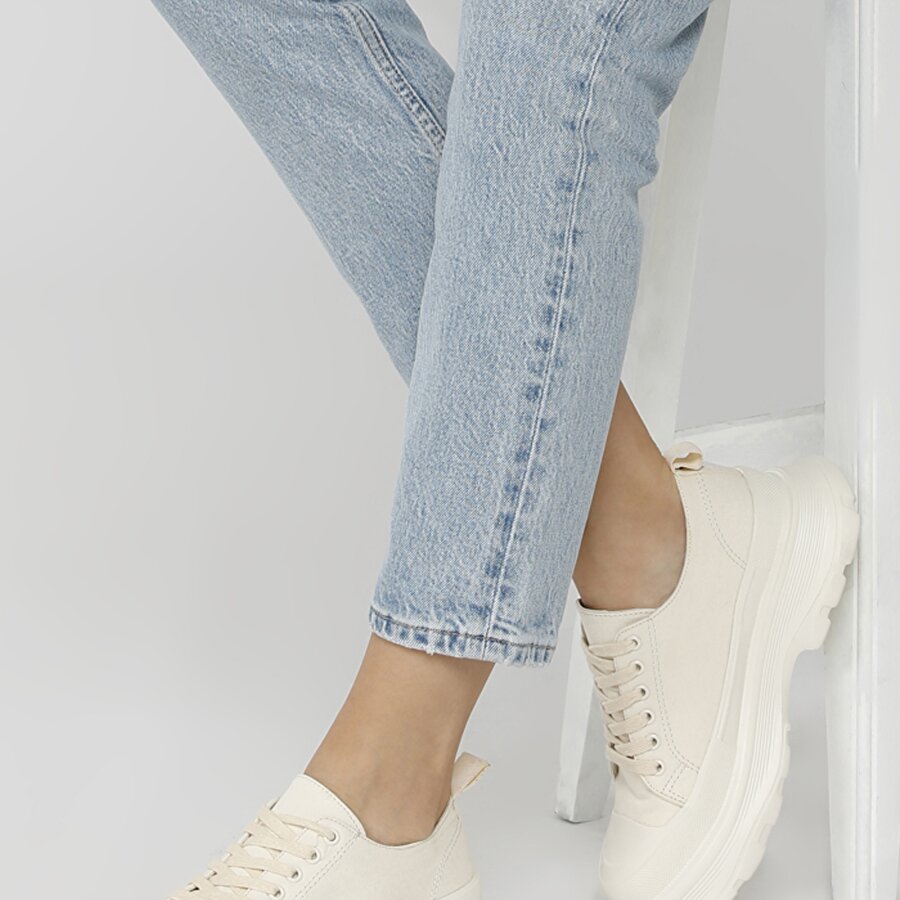 MOREN 1FX Krem Kadın Sneaker_1