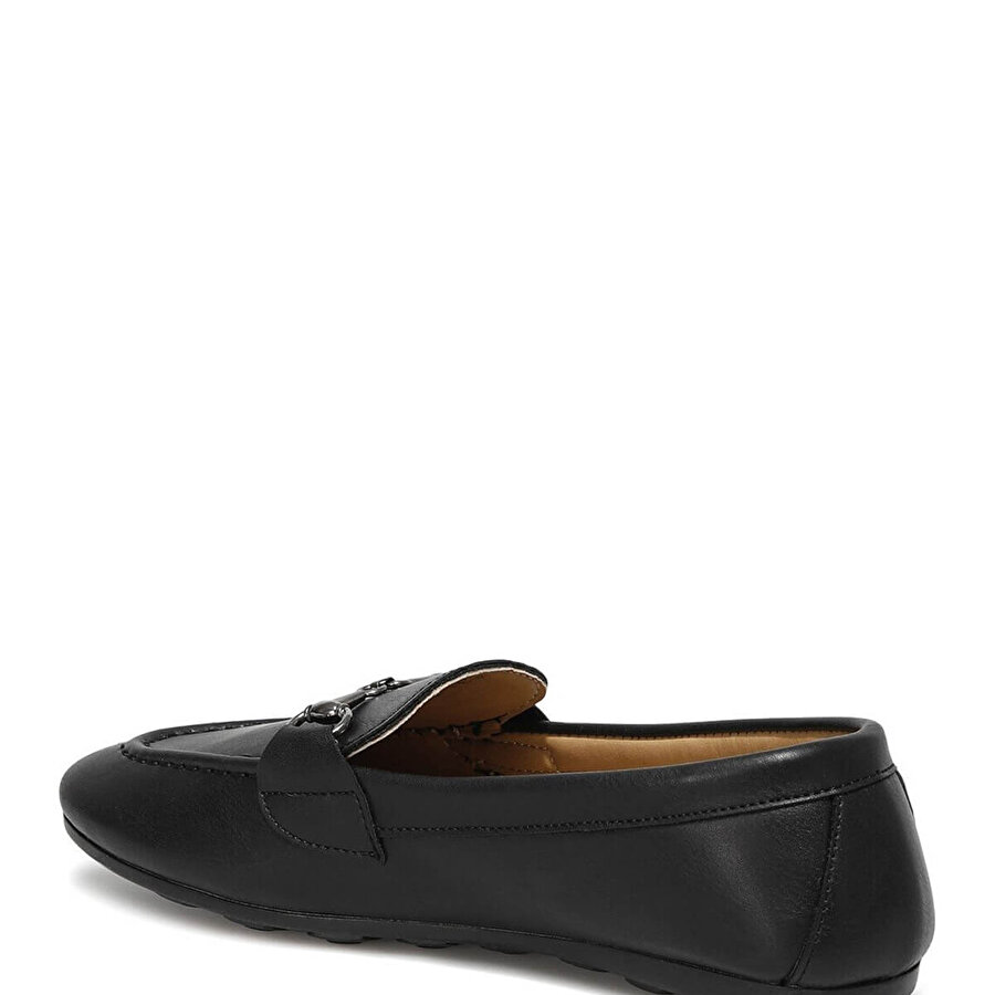 DS21010 1PR Siyah Kadın Loafer Ayakkabı_2