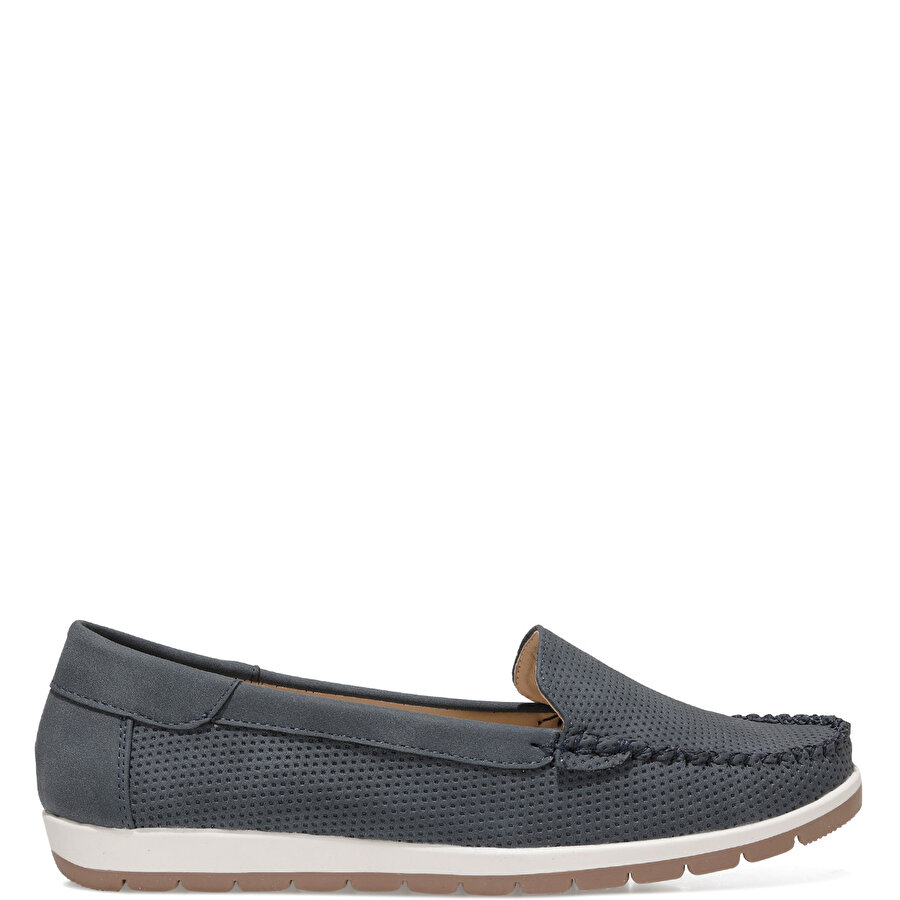 HUNT 1FX Lacivert Kadın Loafer Ayakkabı_3