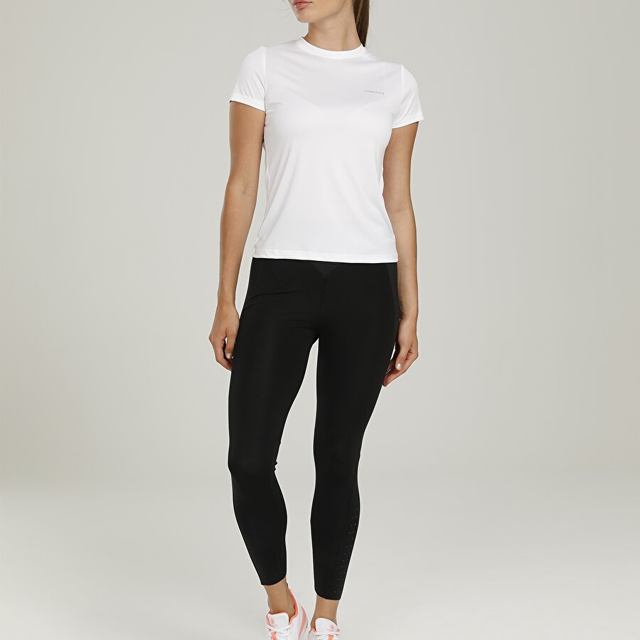 CT123 BASIC PES C NECK T- Beyaz Kadın T-Shirt_1