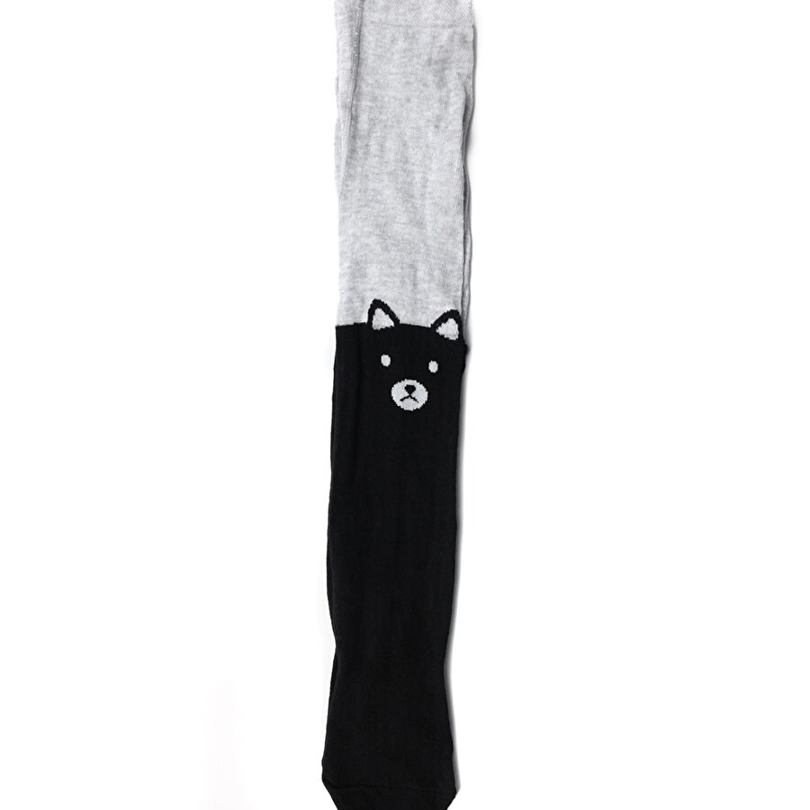 BEAR TIGHTS-G 1PR Siyah Kız Çocuk Külotlu Çorap_0