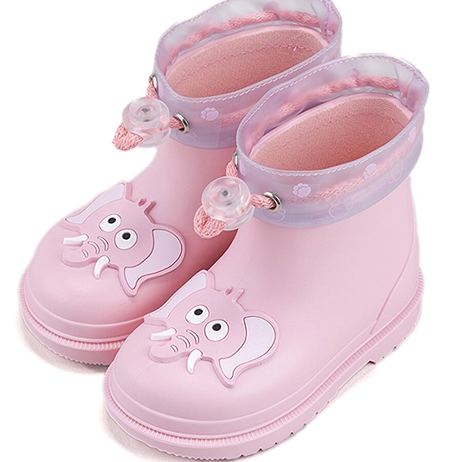W10242 BIMBI ELEFANTE Gül Kurusu Kız Çocuk Yağmur Çizmesi_2