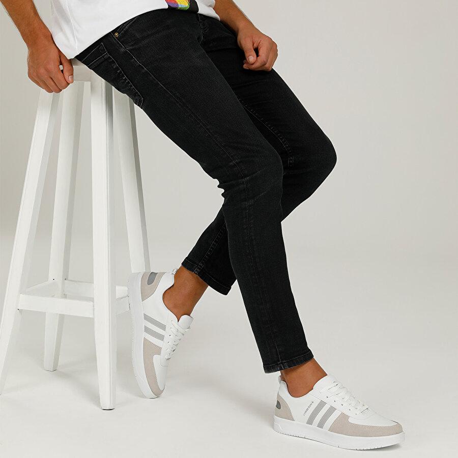 KLAN 1PR Beyaz Erkek Sneaker Ayakkabı_0