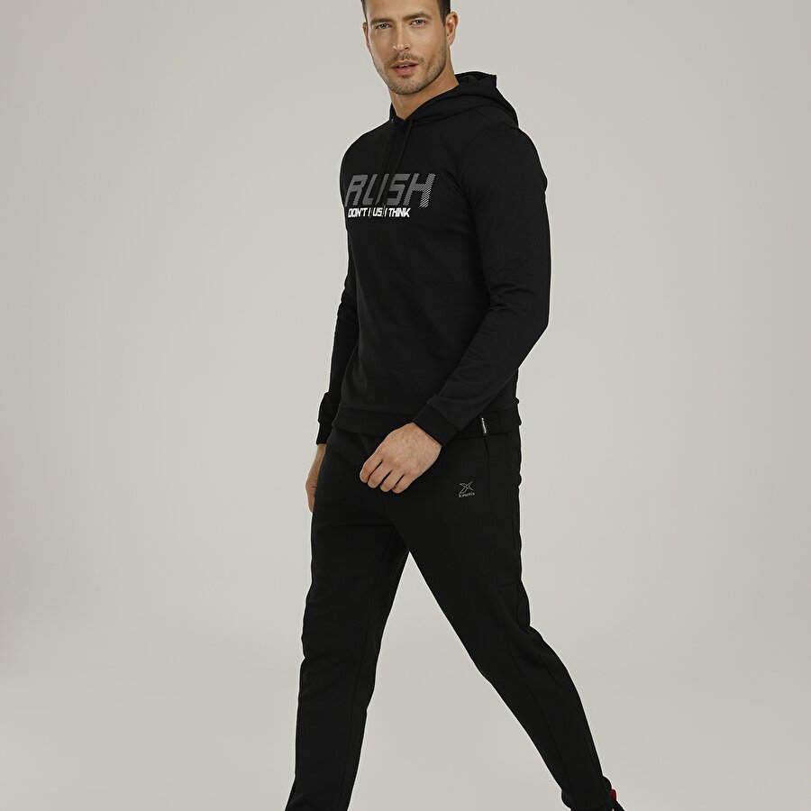 SN551 BRUNO JOGGER 1PR Siyah Erkek Eşofman_2