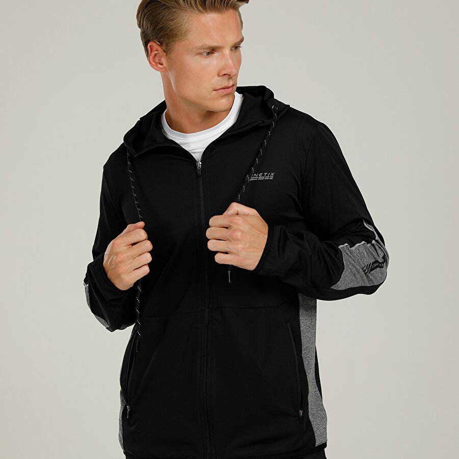 CALDER2 PES TRACK TOP 1PR Siyah Erkek Eşofman_5