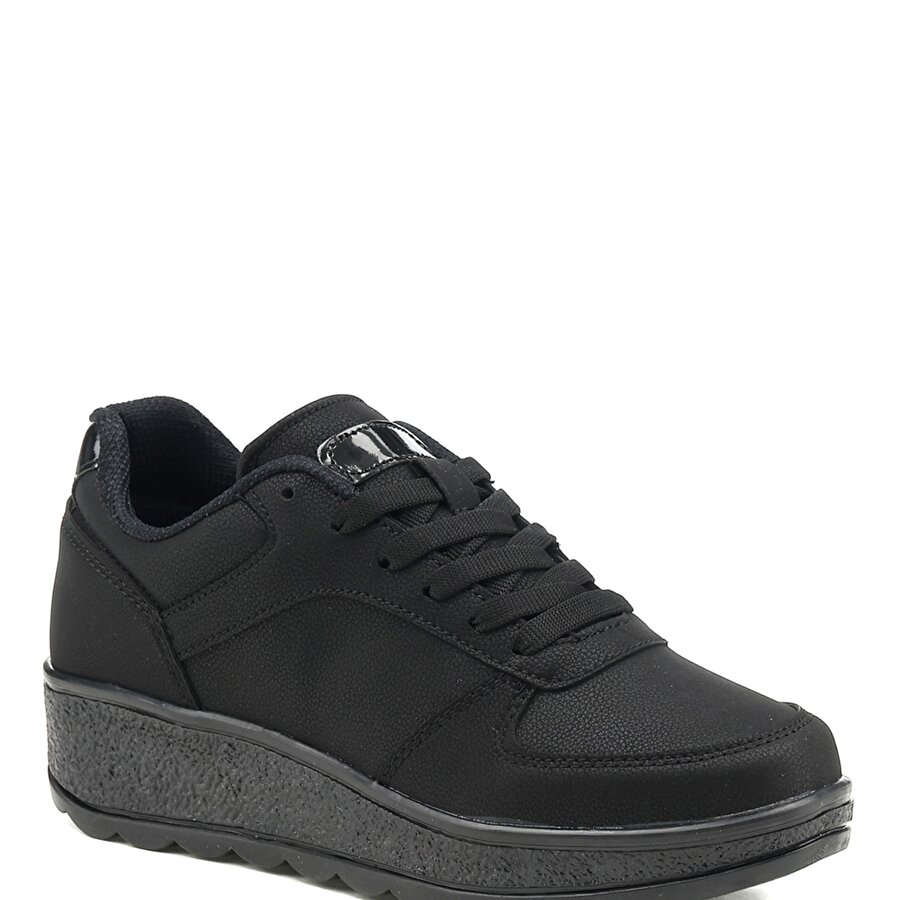 MILA PU W 1PR Siyah Kadın Sneaker Ayakkabı_0