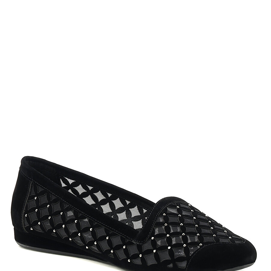 309733S.Z 2FX Siyah Kadın Loafer Ayakkabı_0