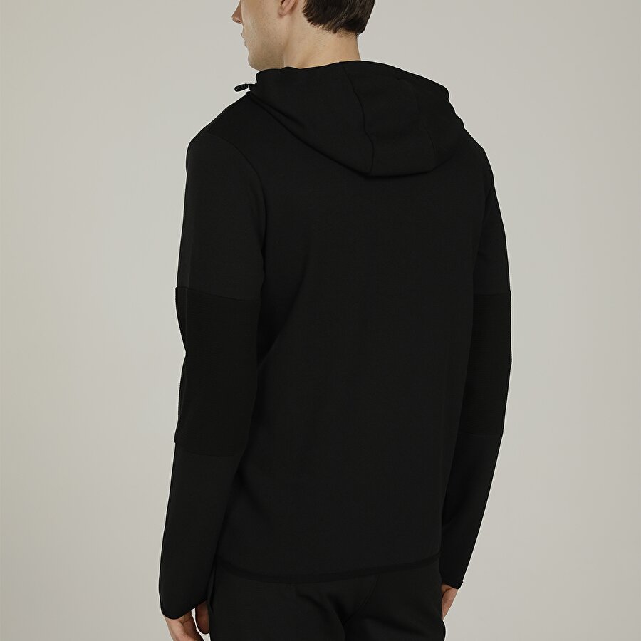 SN589 RUSH COLORBLOCK FUL Siyah Erkek Eşofman Üstü_1