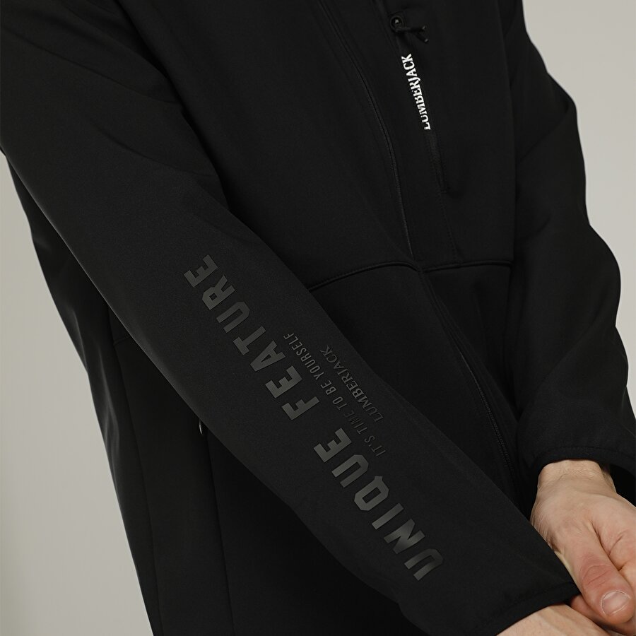 UNIQUE SOFTSHELL 1PR Siyah Erkek Softshell_4
