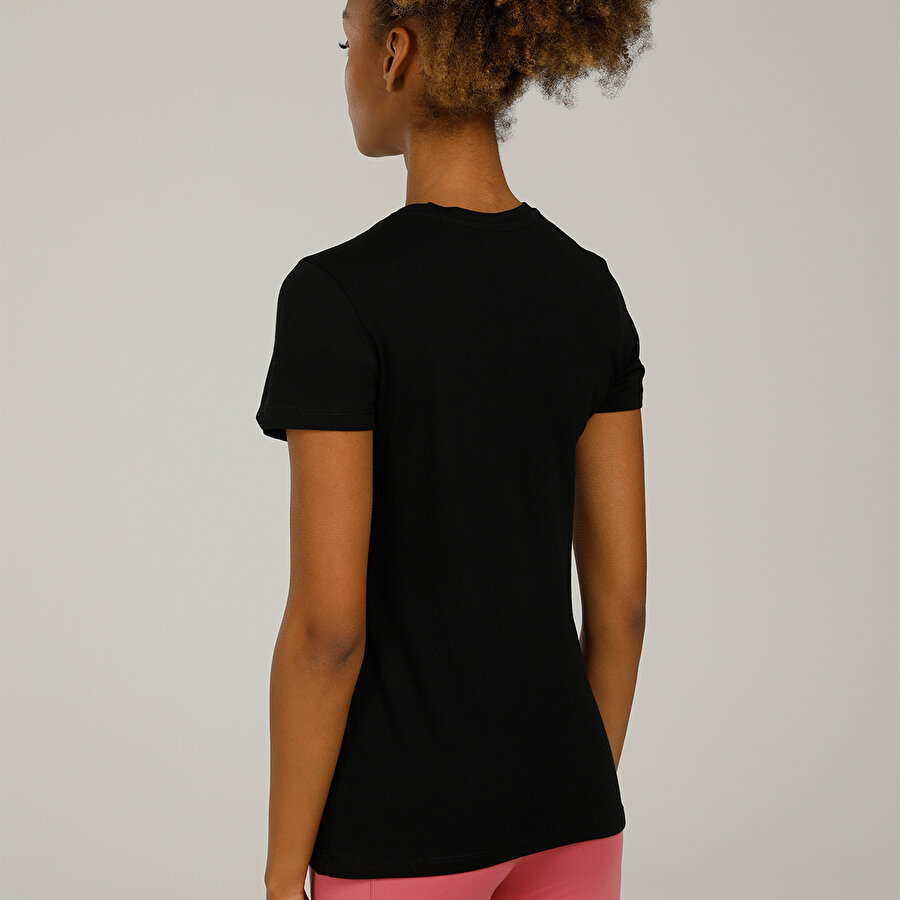 SN226 BASIC C NECK T-SHIR Siyah Kadın T-Shirt_1