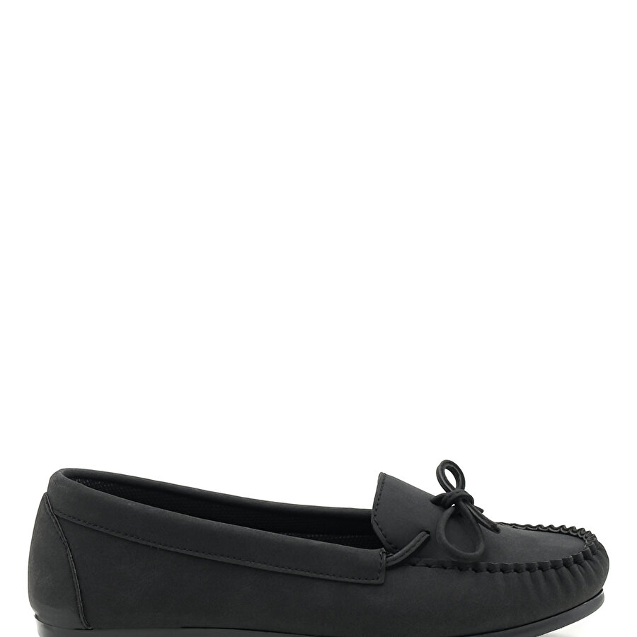 DS20054 2FX Siyah Kadın Loafer Ayakkabı_1